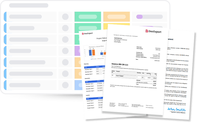 DocExport PDF Generator